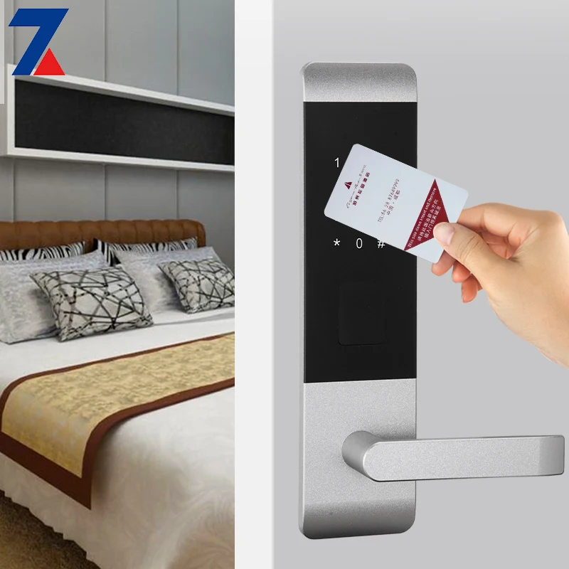 High Security Biometrics digital double sided password key card hotel door smart locks