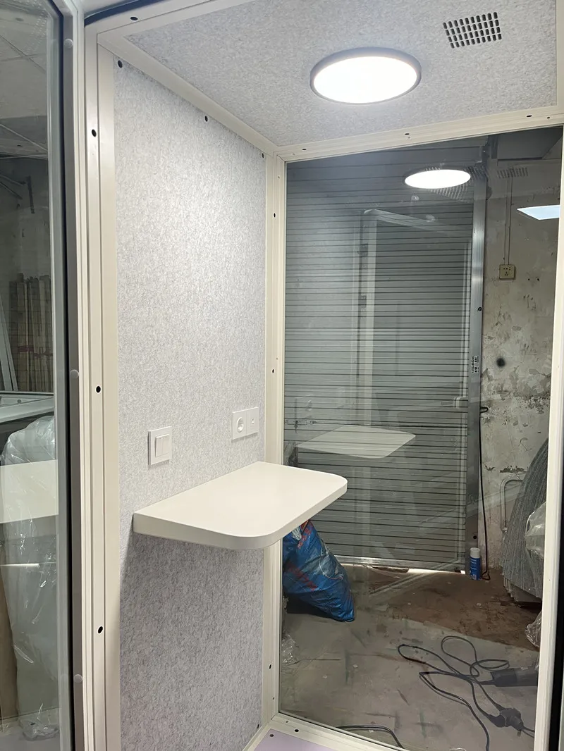 Movable silence phone booth designed inside soundproof phone booth single occupant disassembled office pod