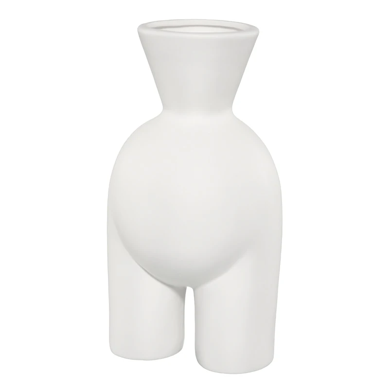 Wholesale human body shape flower arrangement ceramic decoration vase Nordic style living room creative design