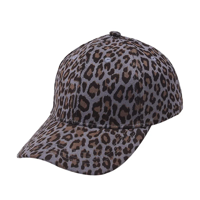 DDA2287 European and American Street Trucker Hats Women Lady 6 Panel Snapback Caps Fashion Print Leopard Baseball Caps