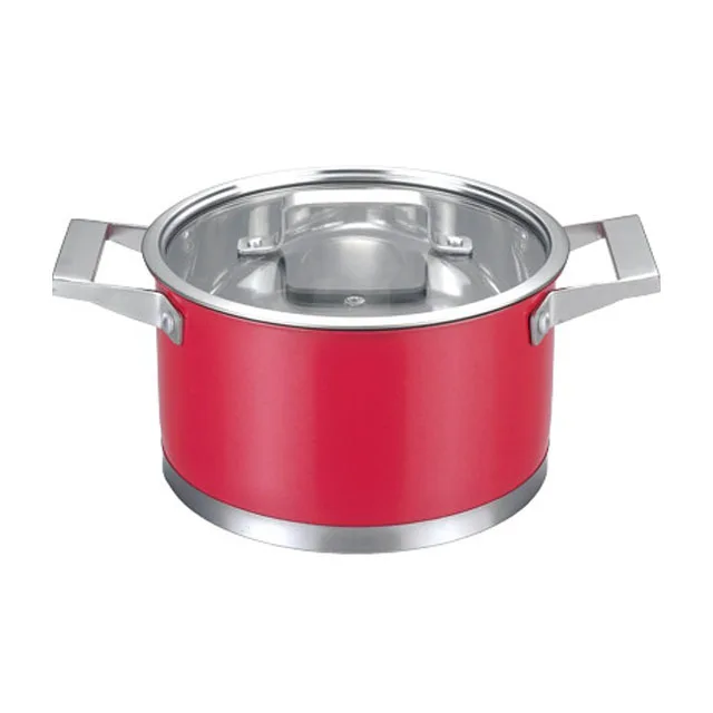 t304 Surgical Stainless Steel Cookware Non Stick Steel Cookware with Cover Cookware Set Pot Pan