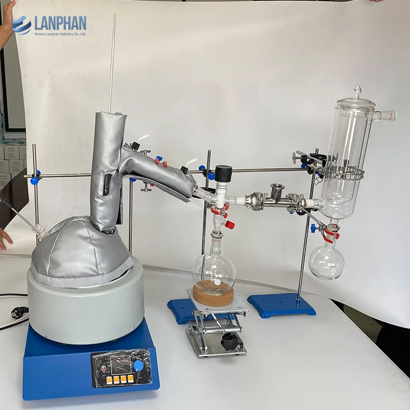 5L 10l 20l Эфирное посуда паровой дистилляционное оборудование испаритель короткое дистилляции
