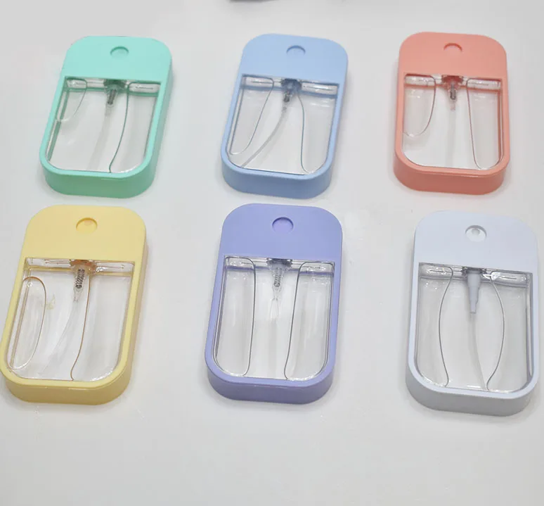 Personalized Mini Hand Sanitzer Liquid Mini Cute Hand Sanitzer 75% 45ml Alcohol Mist Spray Custom Logo Credit Card Hand Sanitzer