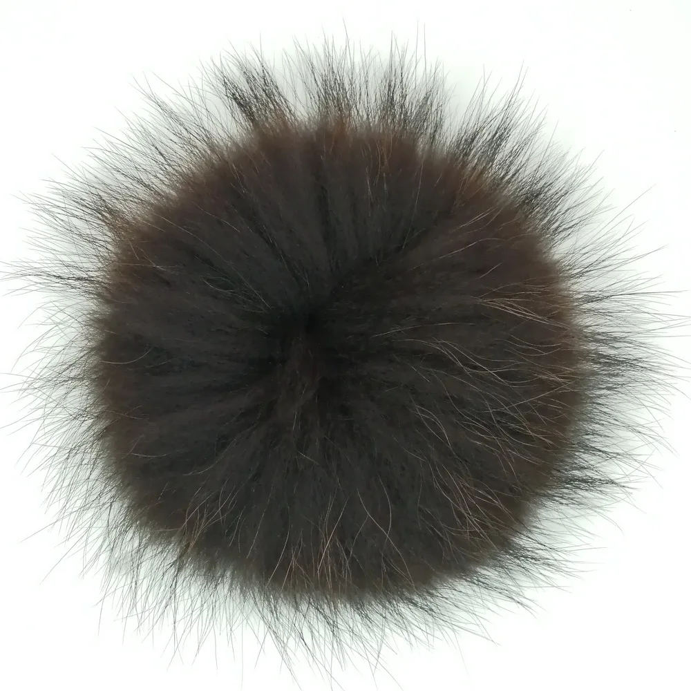 15cm Top quality genuine fur pompon real raccoon fur ball fluffy raccoon fur pom pom