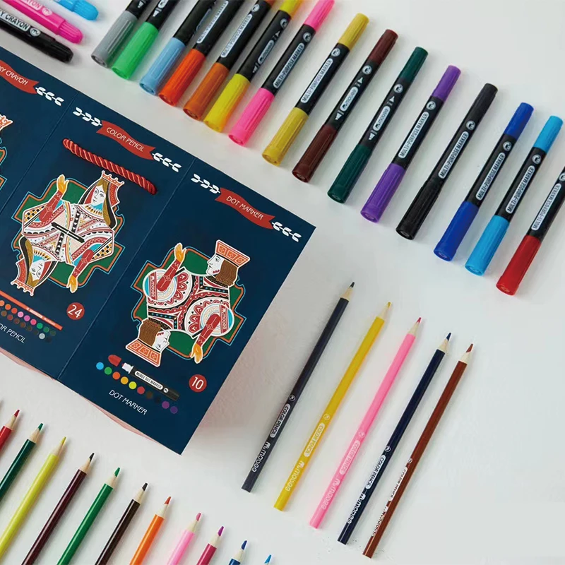 Высокое качество детские живопись на холсте Набор 86 штук детская Красочный Рисунок художественный Маркер Набор