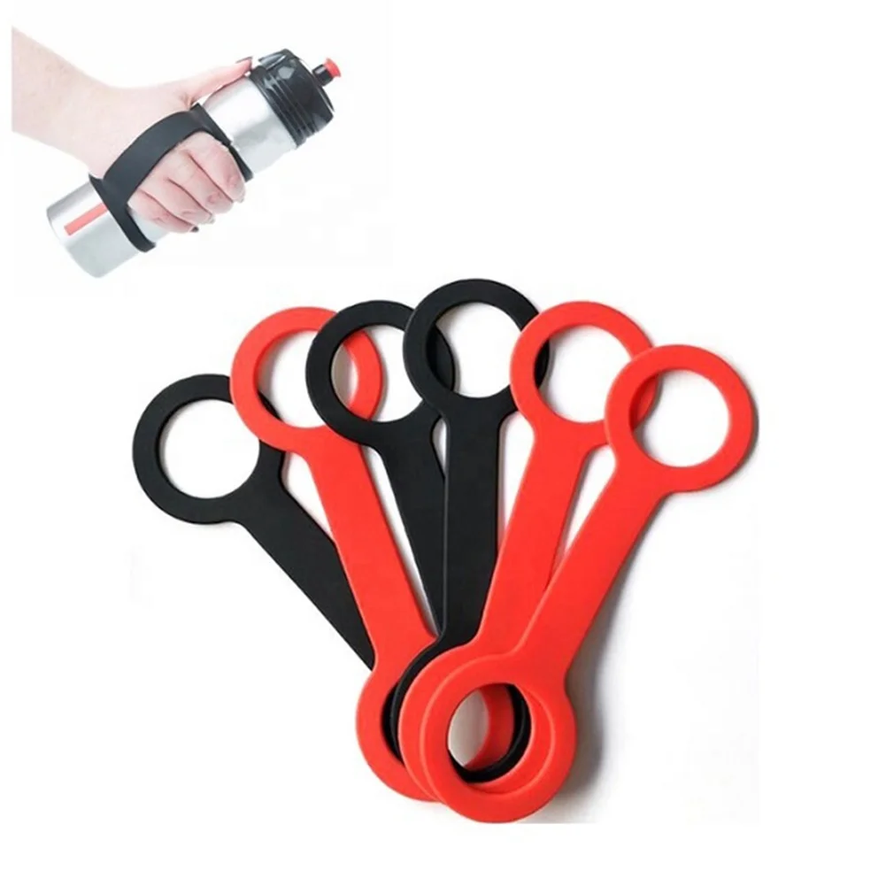 Silicone Water Bottle Band Stretchable Bottle Holder Strap Handle for Outdoor Activities Minimalist Travel