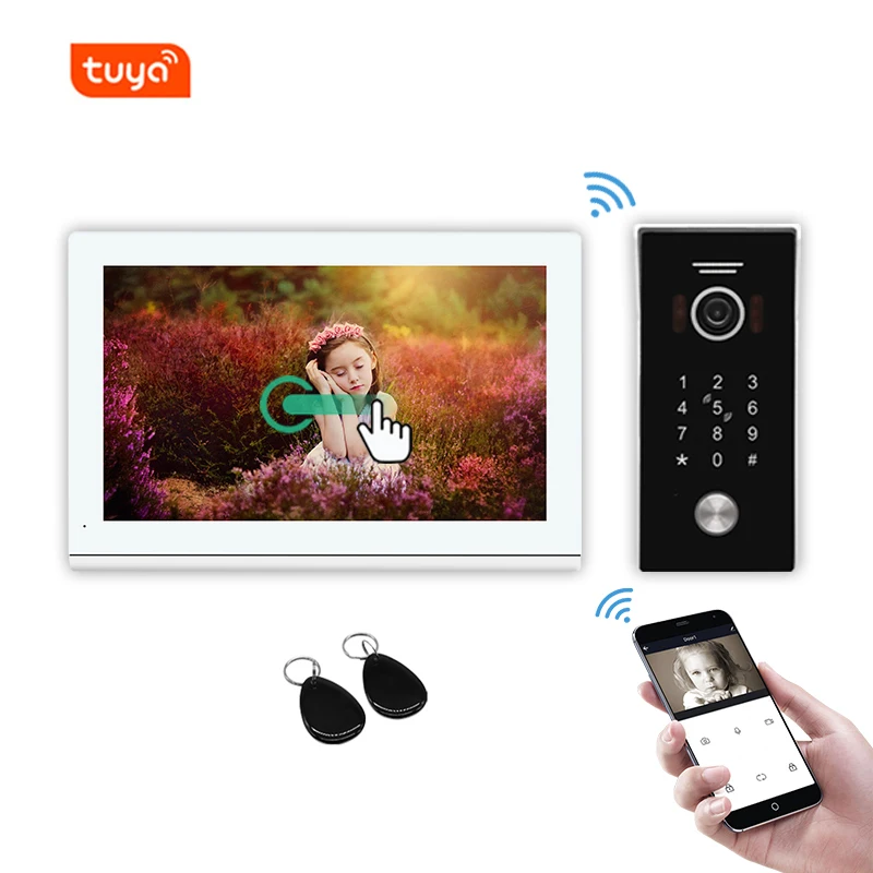hot sale tuya smart ip video home door intercom wifi camera doorbell for door entry