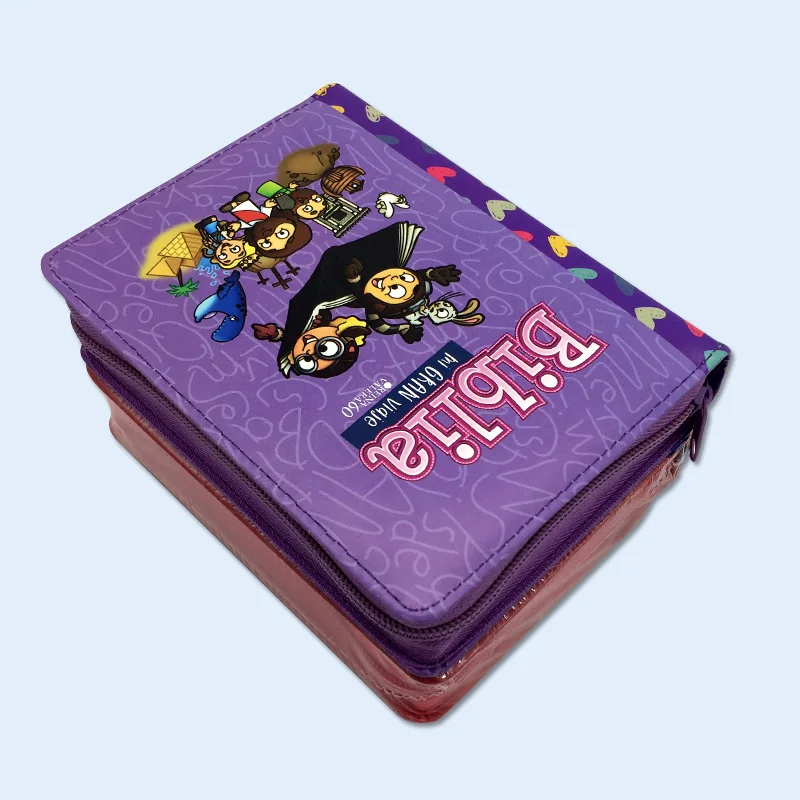 
Новый дизайн, Детская Библия и печатная служба, ПУ кожаный чехол, Библия для детей 