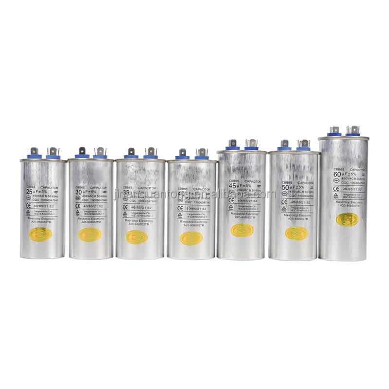 Конденсатор компрессора кондиционера SHINGCHEM CBB65 450 В 10 мкФ 20 30 40 50 60 70 80 100