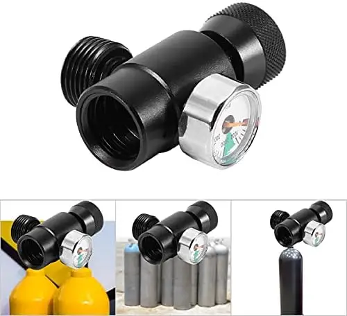Co2 Valve Adapter Filling Connector ASA CO2 Adapter Soda Adapter with CGA320 Joint 3000PSI for Homebrewing