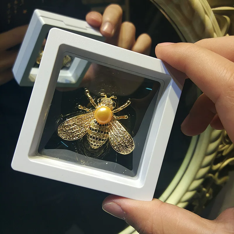 Демонстрация розничной упаковочной коробки 7*7 см для компенсации баланса прозрачных колец Шэньчжэнь ювелирных изделий