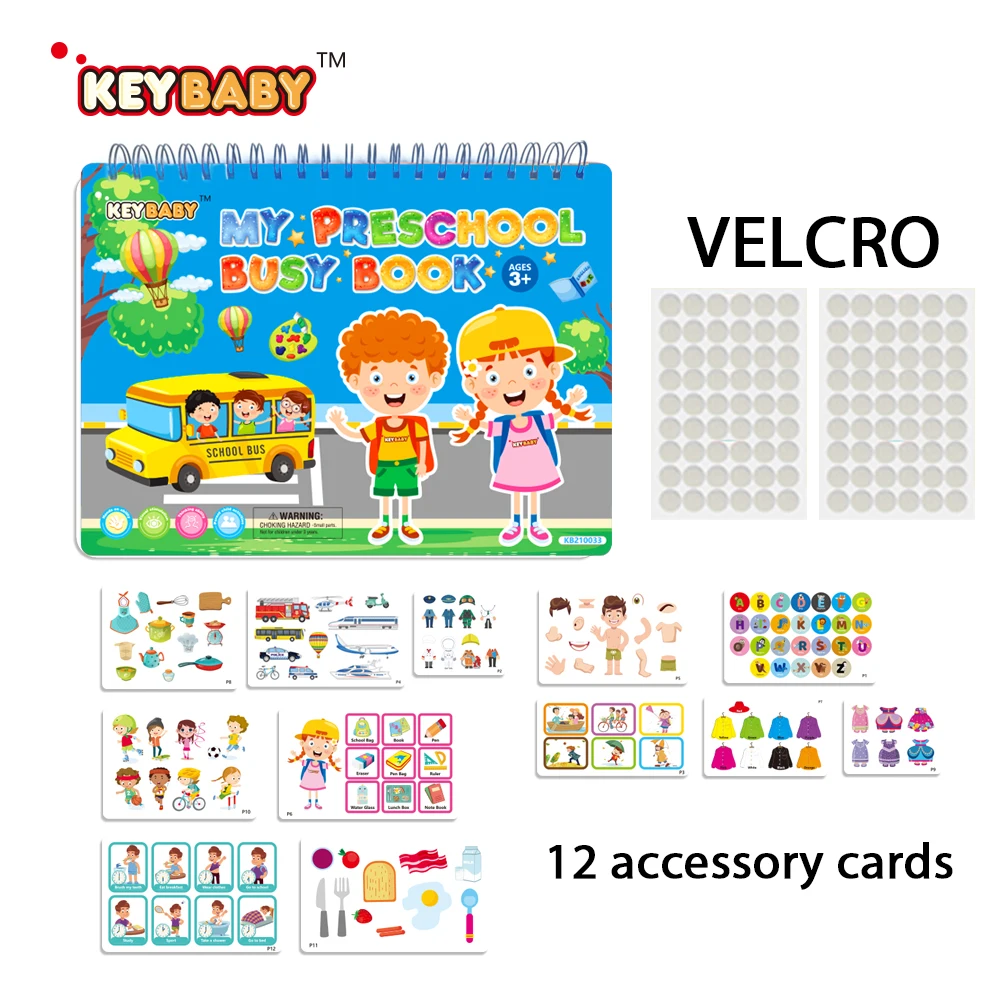 Offset Printed Educational Preschool Busy Activity Sticker Quiet Book for Children with Variety of Activities