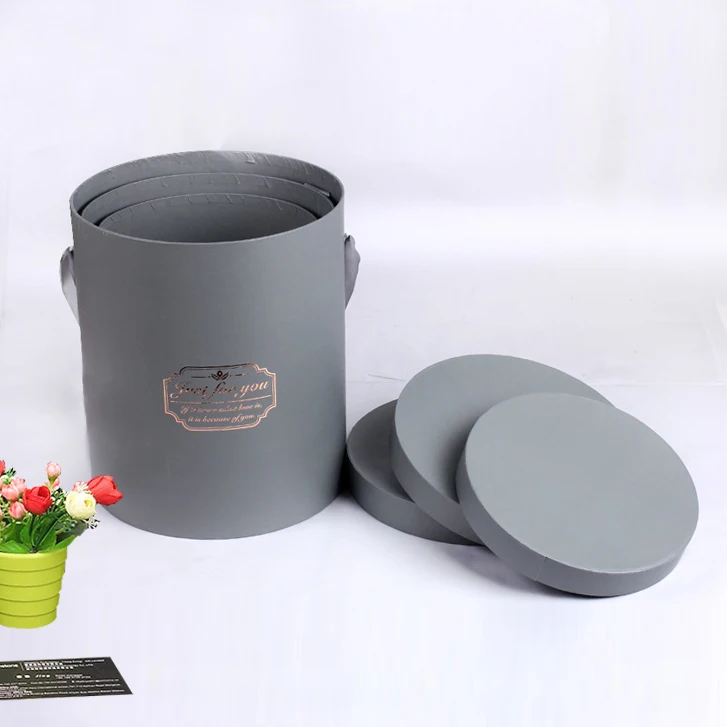 2021 Hot Sale Wholesale Custom Paper Flower Box Packing for  Rose Gift Box