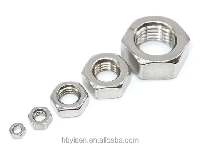 Factory direct products  High quality Din934 Stainless steel Hexagon nuts