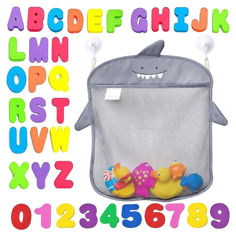 
OEM Custom Bathtub Toy Organizer Bath Toys Foam Letters Alphabet Numbers Animals Toys Set for Kids Bath Time Fun 