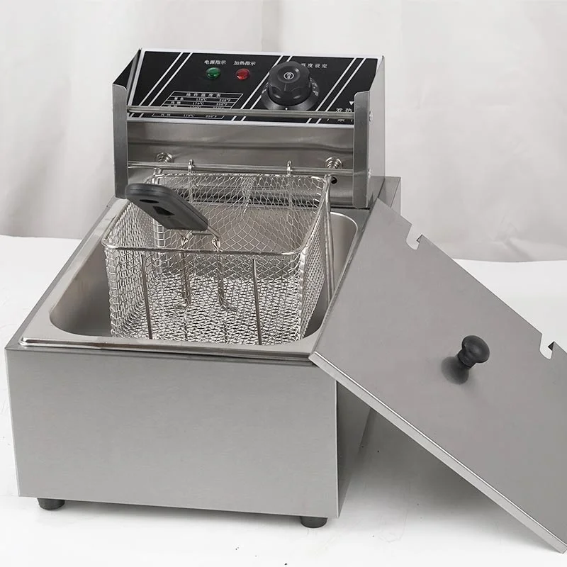 Dip Pommes Commercial Restaurant Funnel Cake Chicken Wing Fryer Air Machine Single Fish and Chip for Cooking