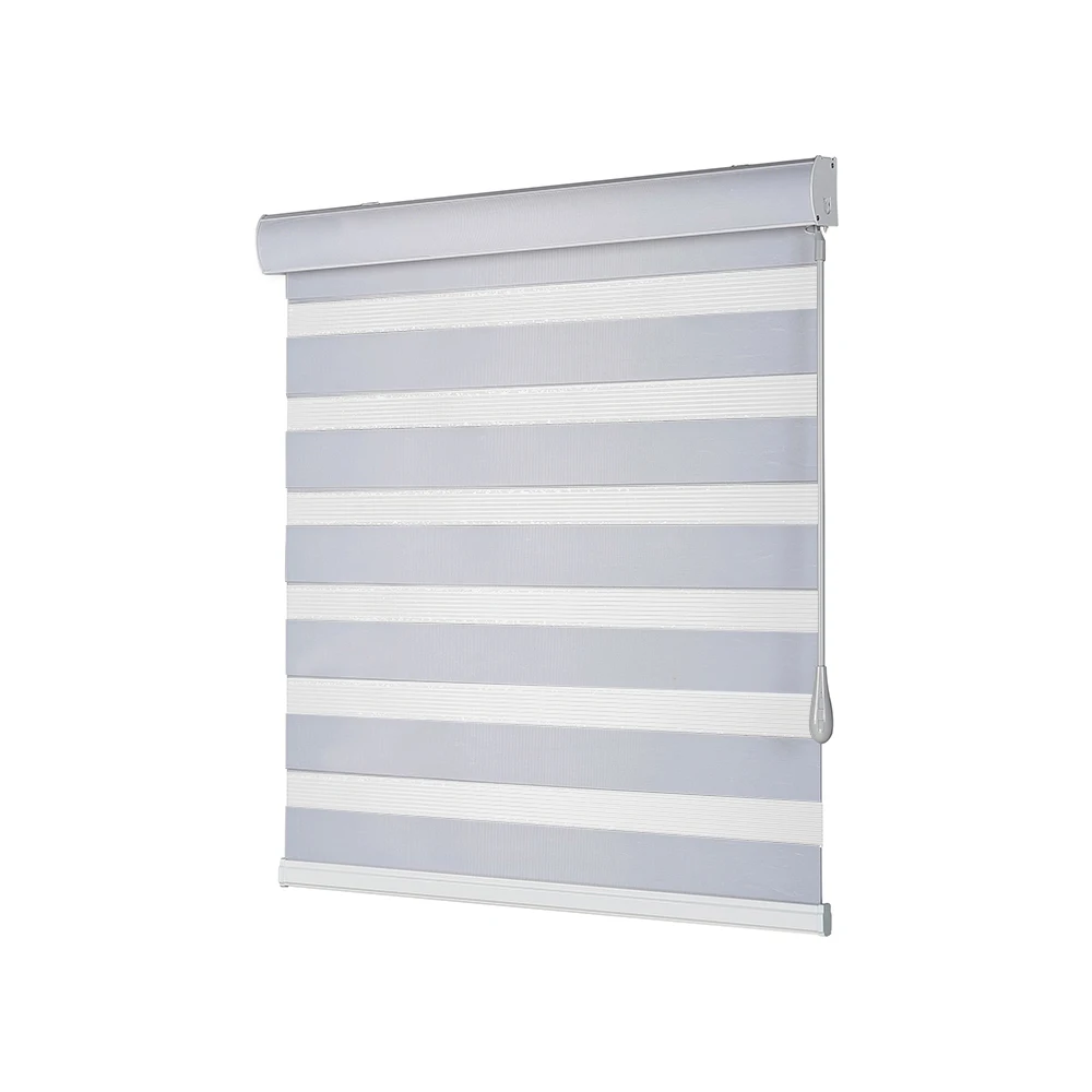 Zebra Roller Blinds Blackout Electric Motorized Remote Window Control Polyester Zebra Roller Blinds
