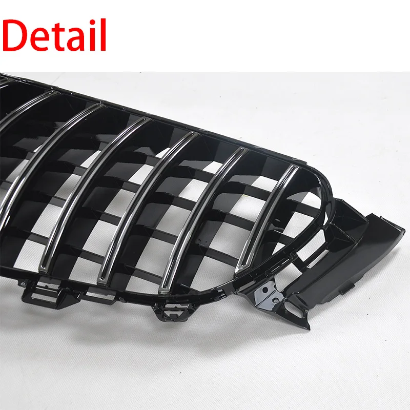Panamericana GT Front bumper grill Car mesh Grille for mercedes for benz W213 E class 2016-2020 amg E63 style chrome black color