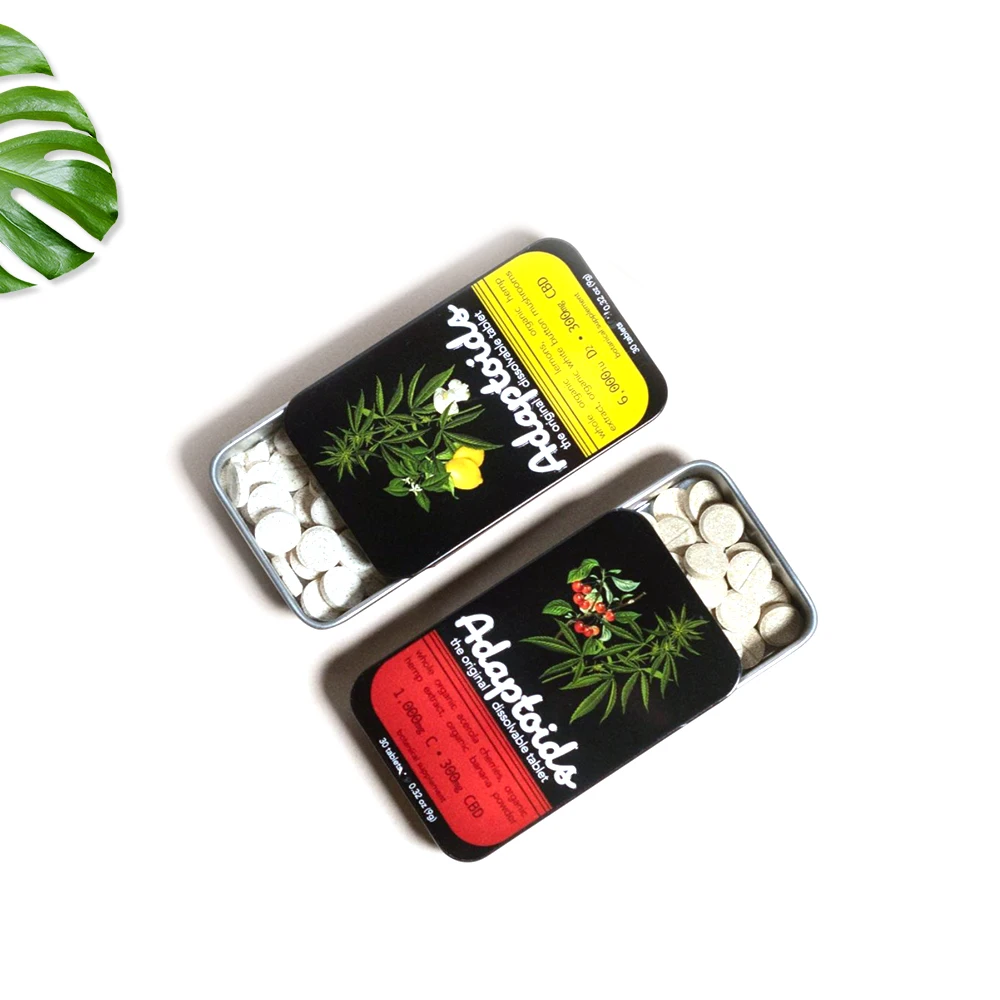 Low Moq Mini Custom Lip Balm Packaging Slide Metal Tin Box