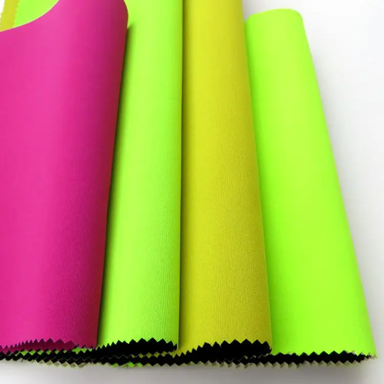 Laser Cut 100% Sbr Green Two Side Neoprene Laminated Neoprene Fabric Super Stretch Neoprene For Cloth