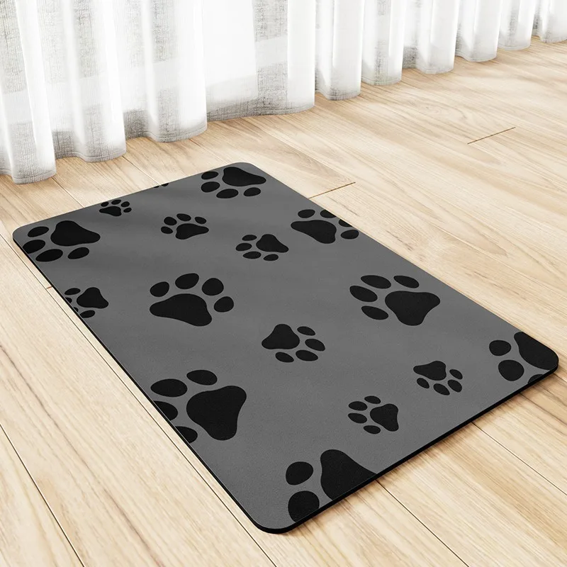 2024 Hot selling pet supplies pet silicone diatom mud anti slip waterproof splash proof feeding mat wholesale