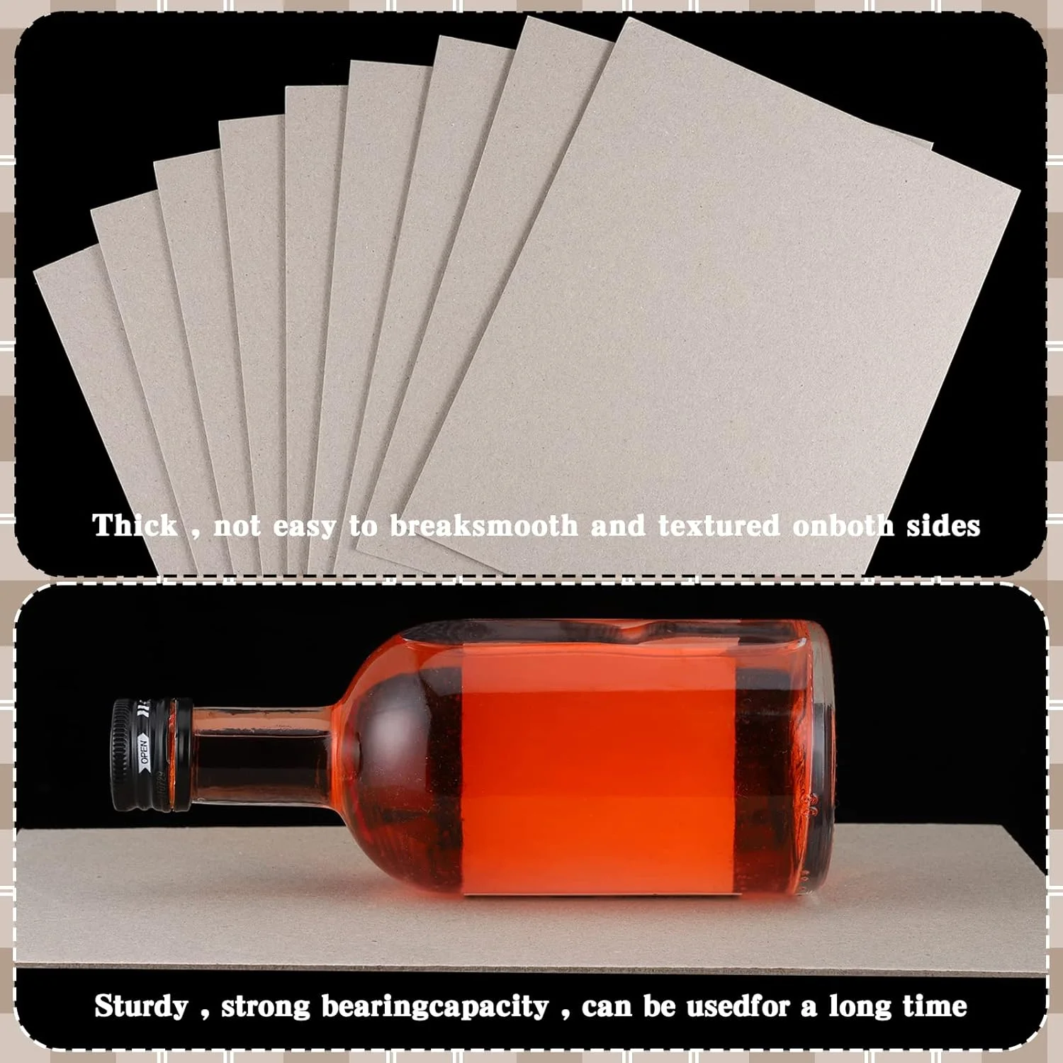 Solid Paper Uncoated 2.5mm Thick Gray Board Grey Cardboard 1500 grams Insole Paper Board gray cardboard