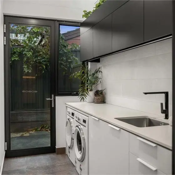 Hurricane Impact Front Glass Doors Aluminum Casement Door Cheap Price and windows Aluminium Double Glass Entry Doors