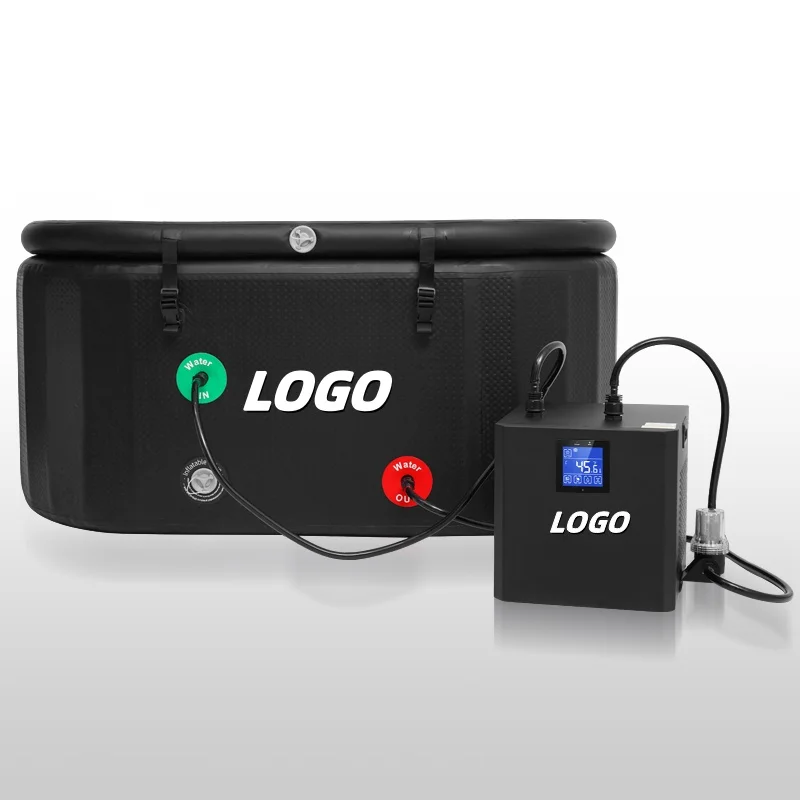 Water Chiller for Bath 0.2HP Therapy Cooling System Ice Bath Chiller Unit Water Cooler Cold Plunge Chiller Machine with Tub