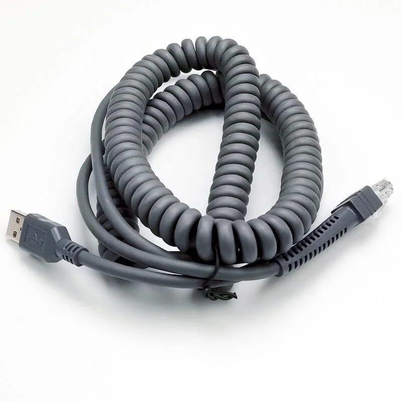 SOTESIN CBA-U09-C15ZAR 15FT 5m For Zebra Motorola Symbol barcode reader cable LS2208 DS3408  DS9208 DS3578 USB data cable