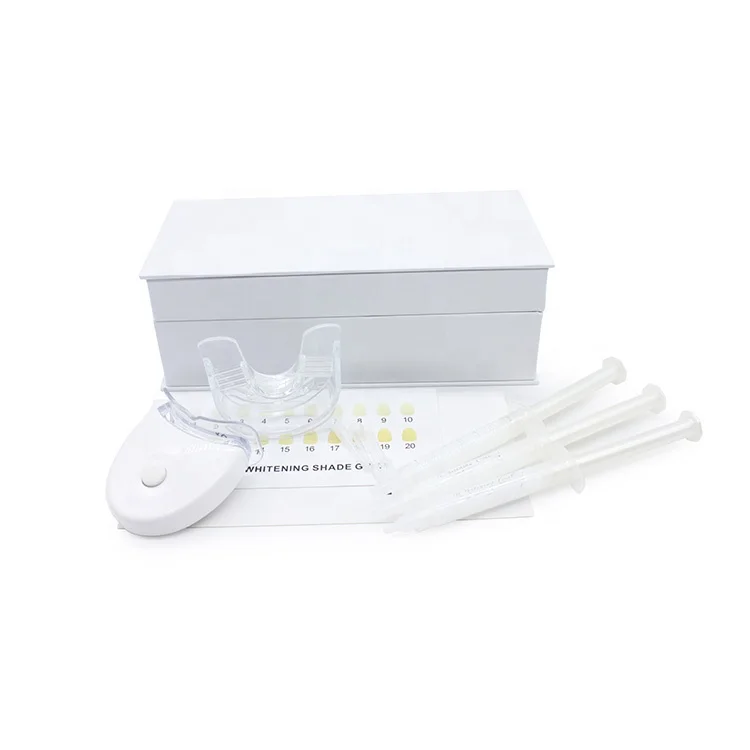 
 Набор для отбеливания зубов от частного бренда, современный домашний комплект для отбеливания зубов со светодиодной подсветкой  