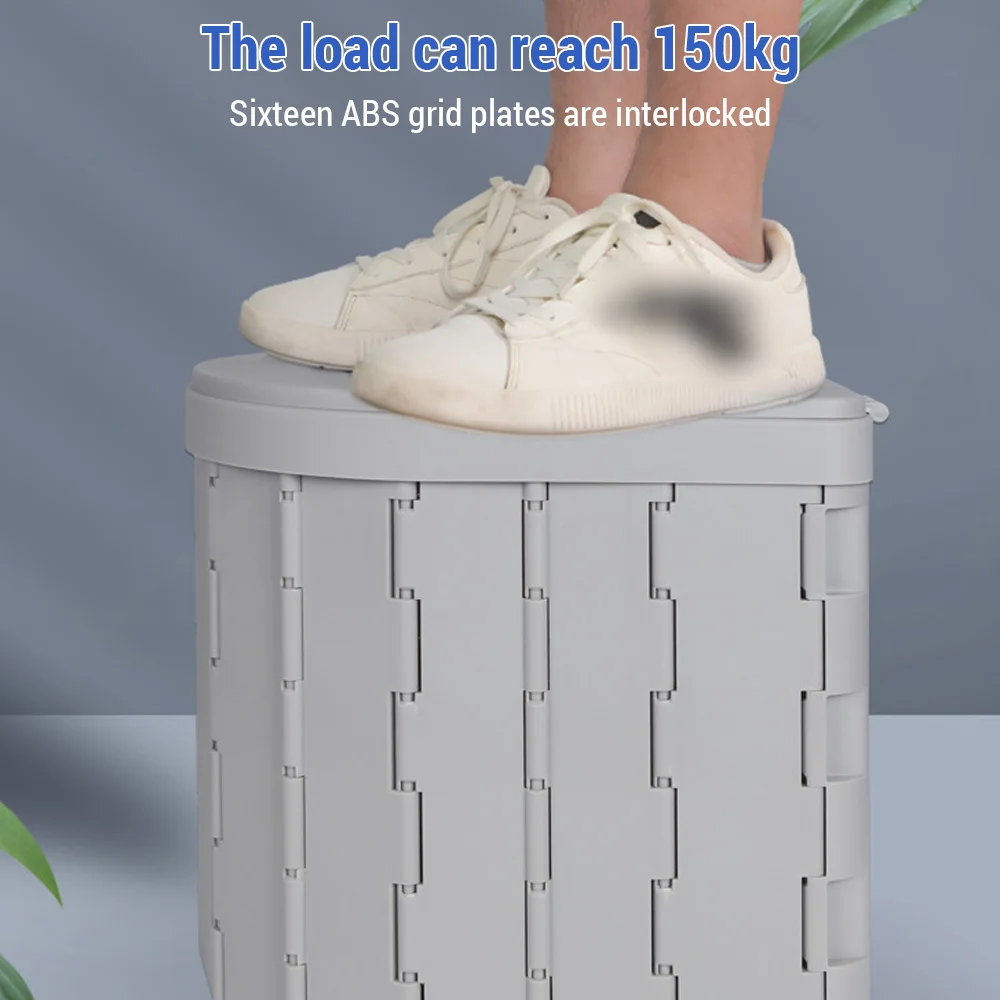 Portable Toilet for Camping Convenient Car-mounted Folding Travel Outdoor Potty Odor-proof and Non-slip