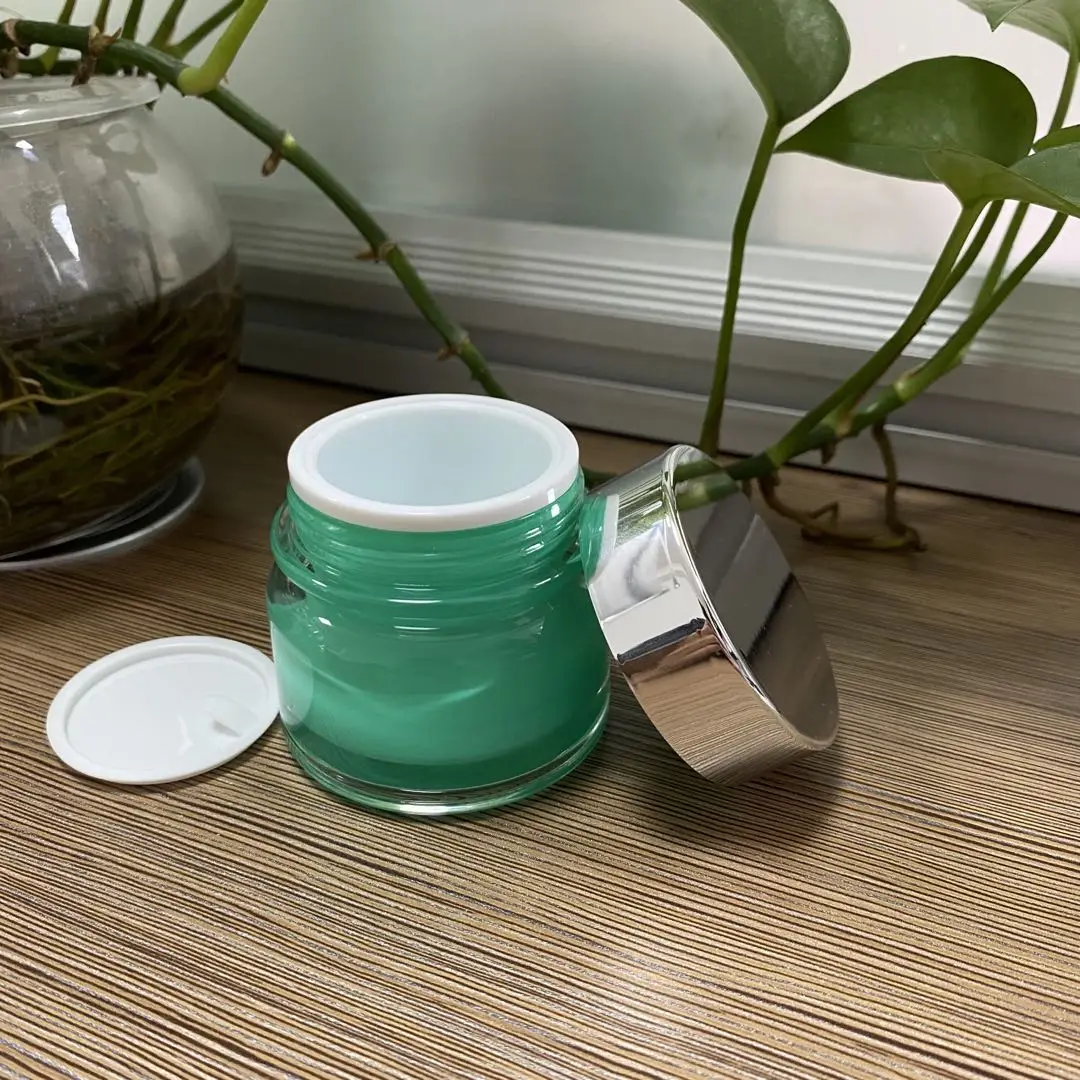 Hot Sale Wholesale Unique Cosmetic Beauty Product Cream Container Jar Skin Care Cream BB Cream ABS Luxury Empty Face Acrylic 30g