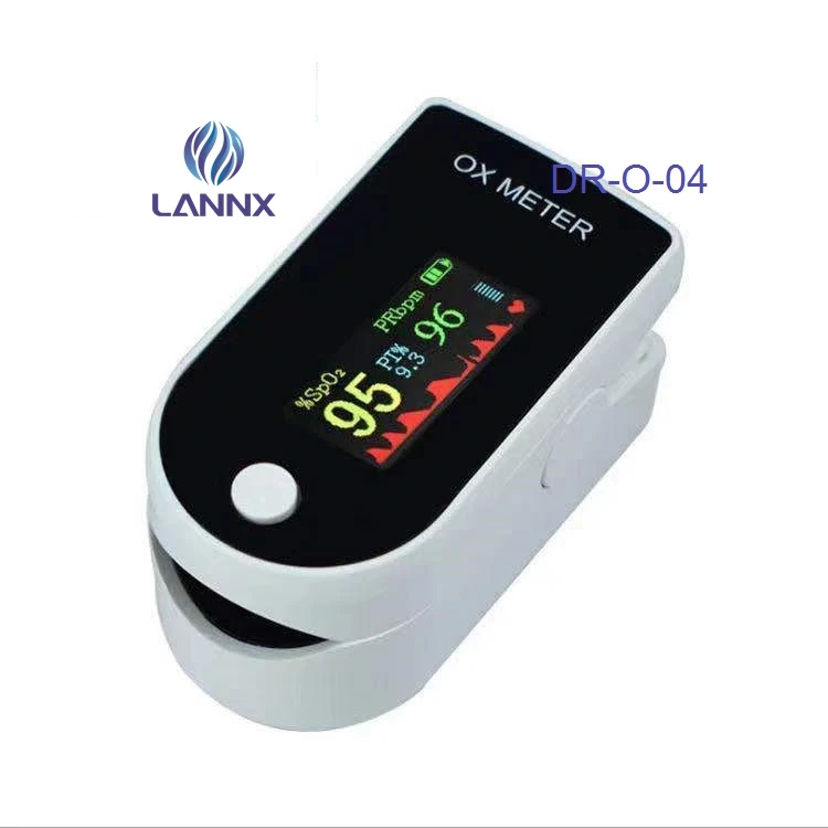 LANNX DR-O-04 CE Approved Digital Display SpO2/PR Adult Pulse Oxi mater Human animal use Sleep Monitor Oksimetre Oxymetr