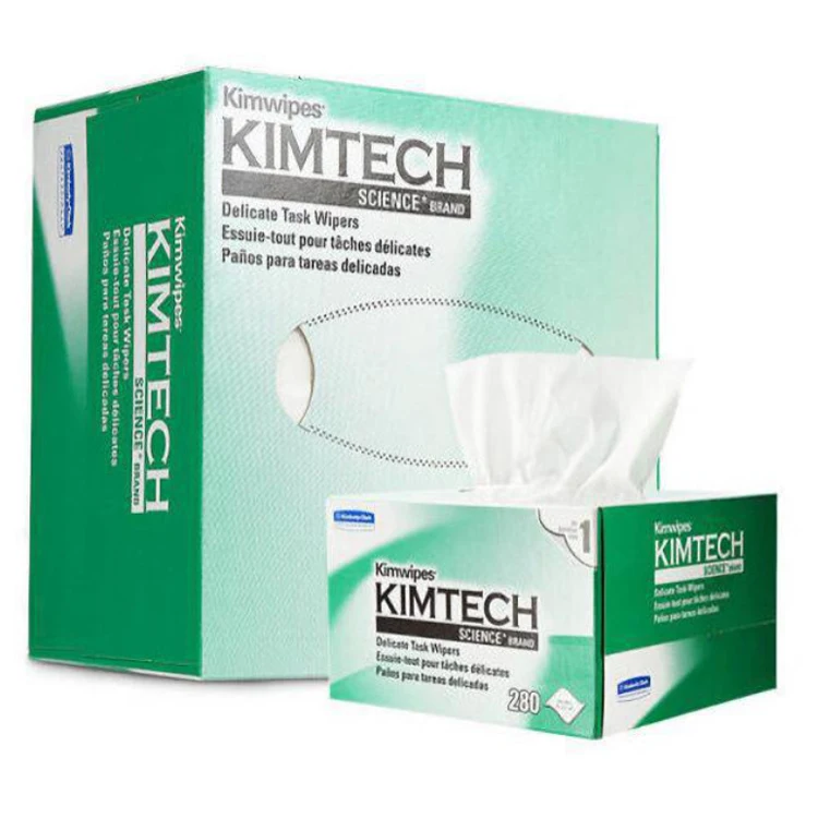 280pcs per Box Dust Free Optic Fiber Cleaning Paper Kimtech 34155 Kimwipes For Fiber Optic Cleaning