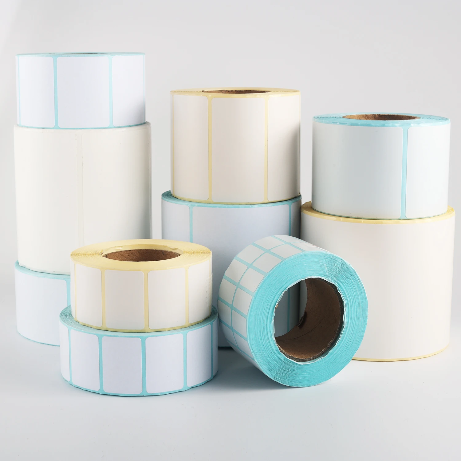 Custom Pp Synthetic Paper Stickers Printed Bopp Jumbo Roll Label Self-adhesive Raw Materials