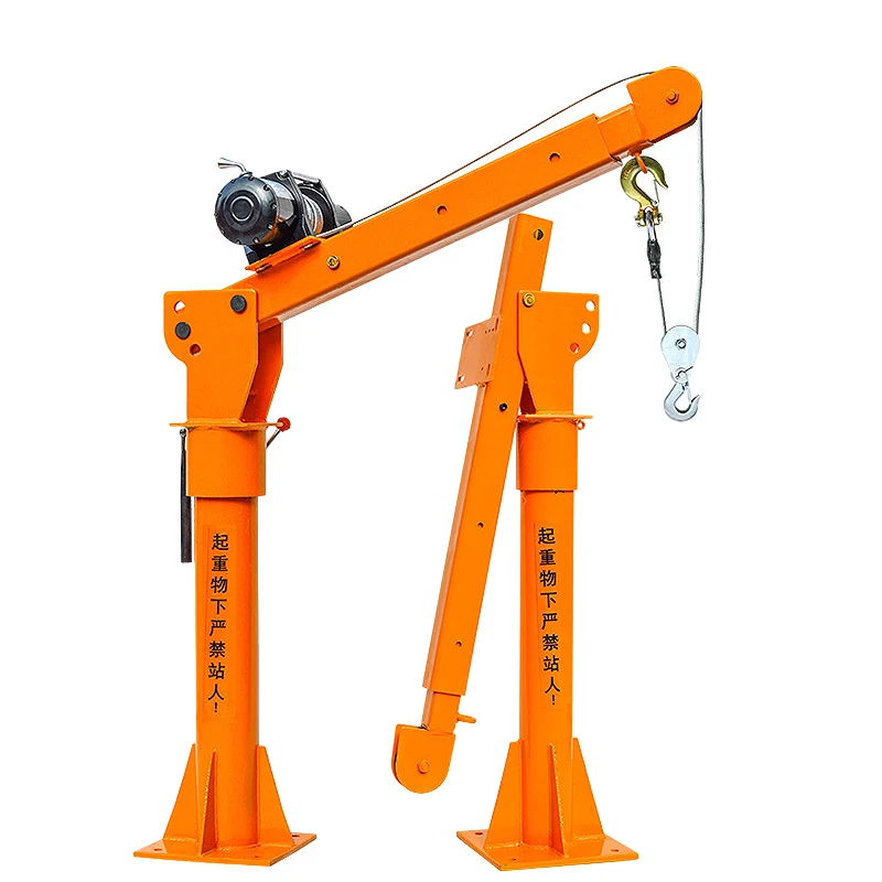 100 kg 300 kg 500 kg arm crane Mini Small Truck Mounted Crane Pickup farm truck crane
