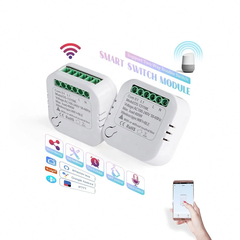 Chinese Factory Wi Fi Smart Switch Mini Wireless Remote Control Switch Switches Smart Home