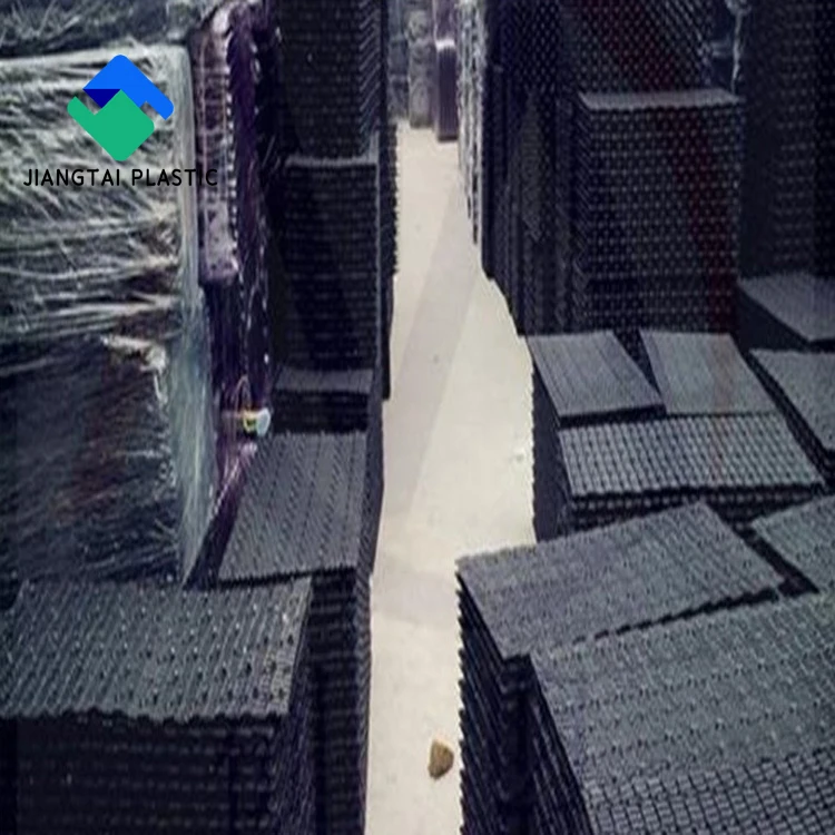 Jiangtai Hard black rigid uv protection pvc plastic sheet for cooling tower