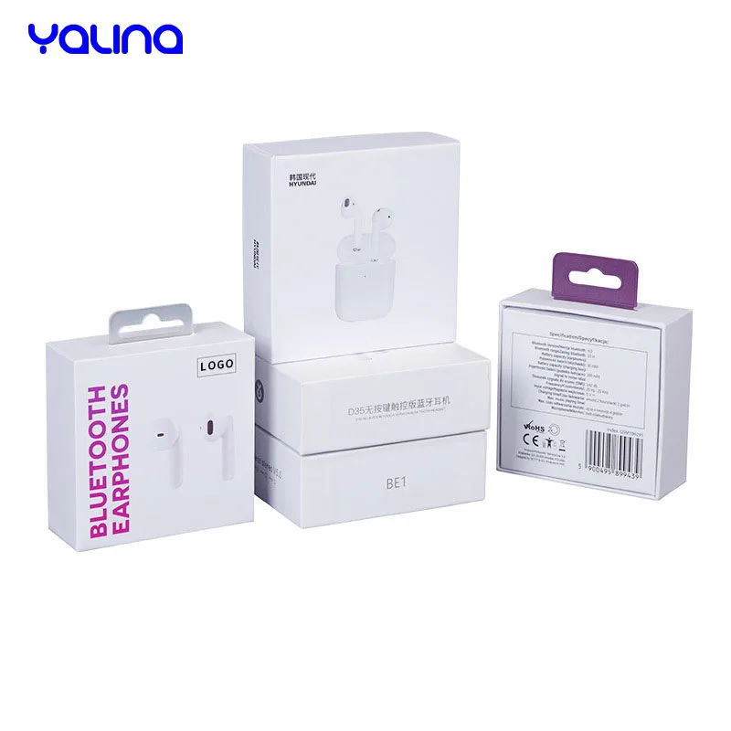 LED electronic 3C Speaker phone smart power bank watch earphone games paper package box for bluetooth headset