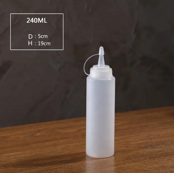 Hot sale cheaper Ketchup empty squeeze bottles honey hdpe squeeze bottle salad BPA free soft plastic squeeze bottle