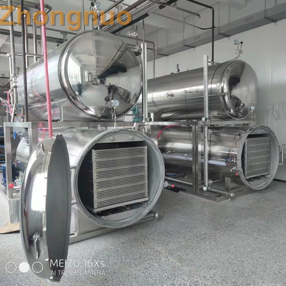 Industrial automatic retort sterilizer machine for canned & beverage food