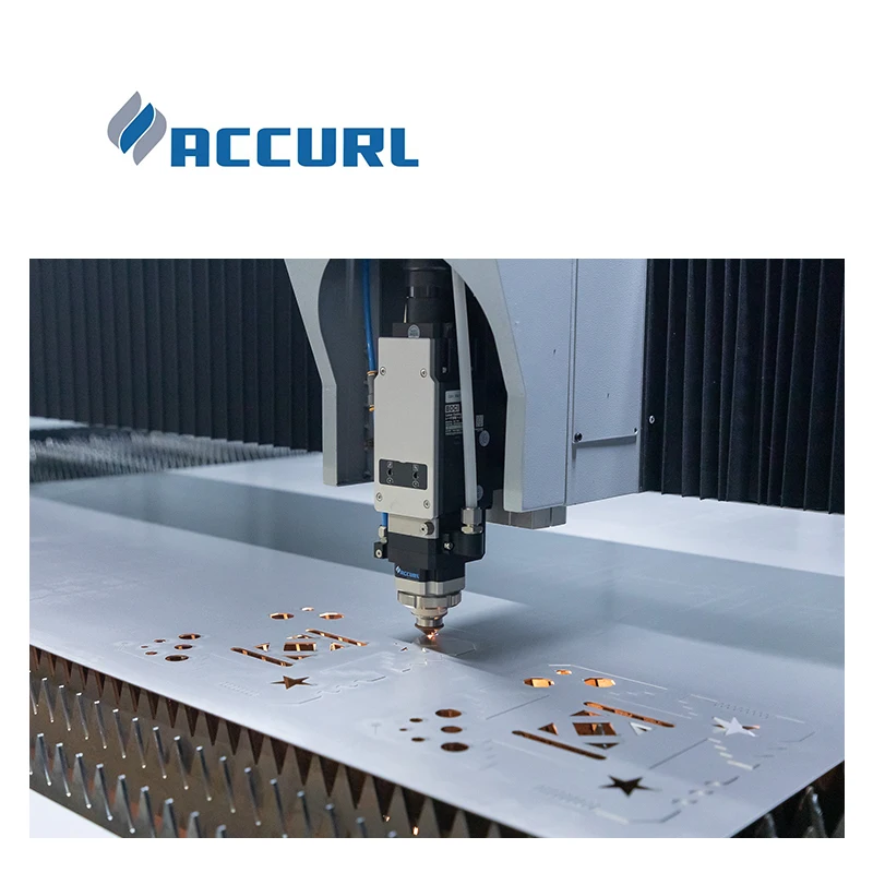 ACCURL China Manufacturer 8000w Fiber Laser Cutting Machine Price 3015 automatic cutting machine
