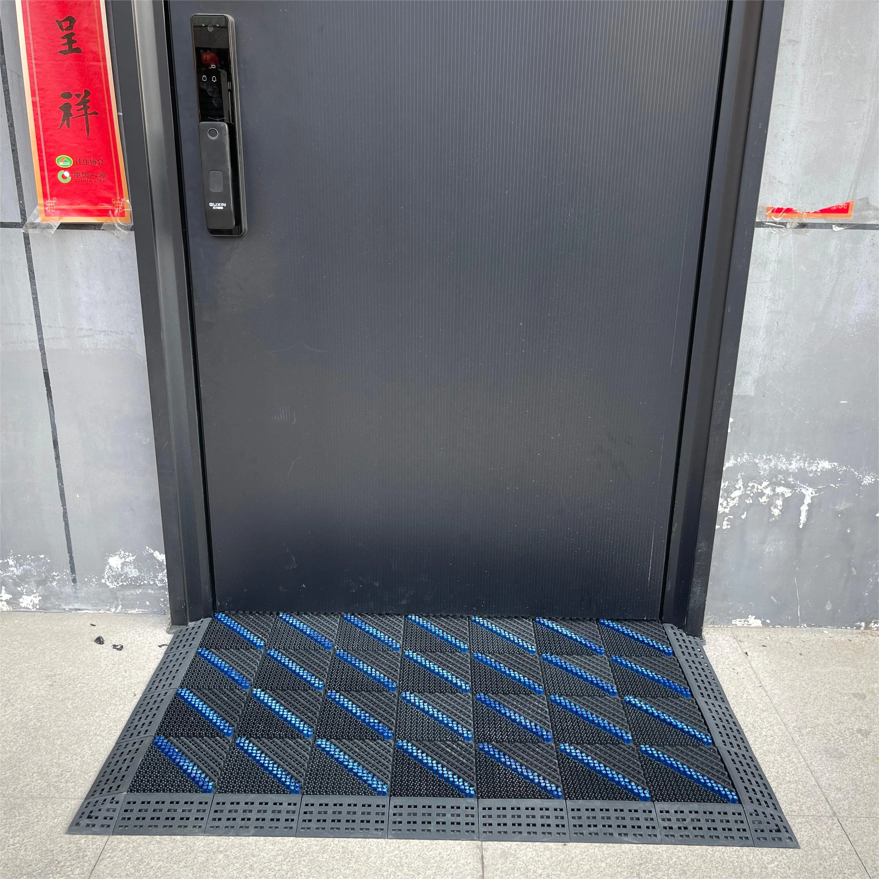 Entry Outdoor Door Mat Dust Removal Scraping Non Slip Mats Nylon Brush  for welcome mat