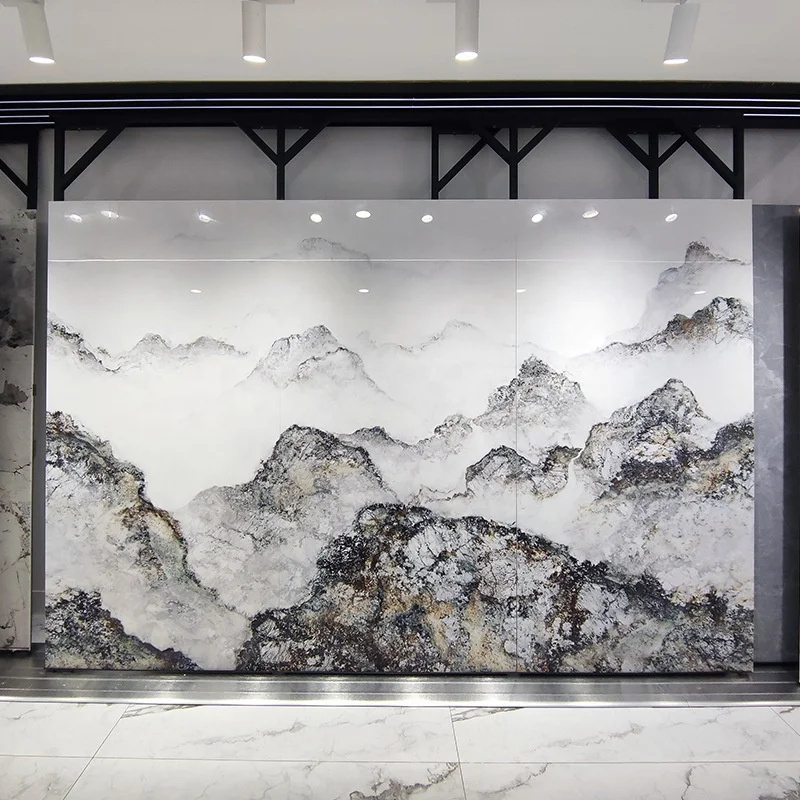 Gold Vein Sintered Stone 3200*800 Porcelain Polished Glazed Large Format Big 1200X2400 Wall Floor Rock Plate Marble Slab Tile