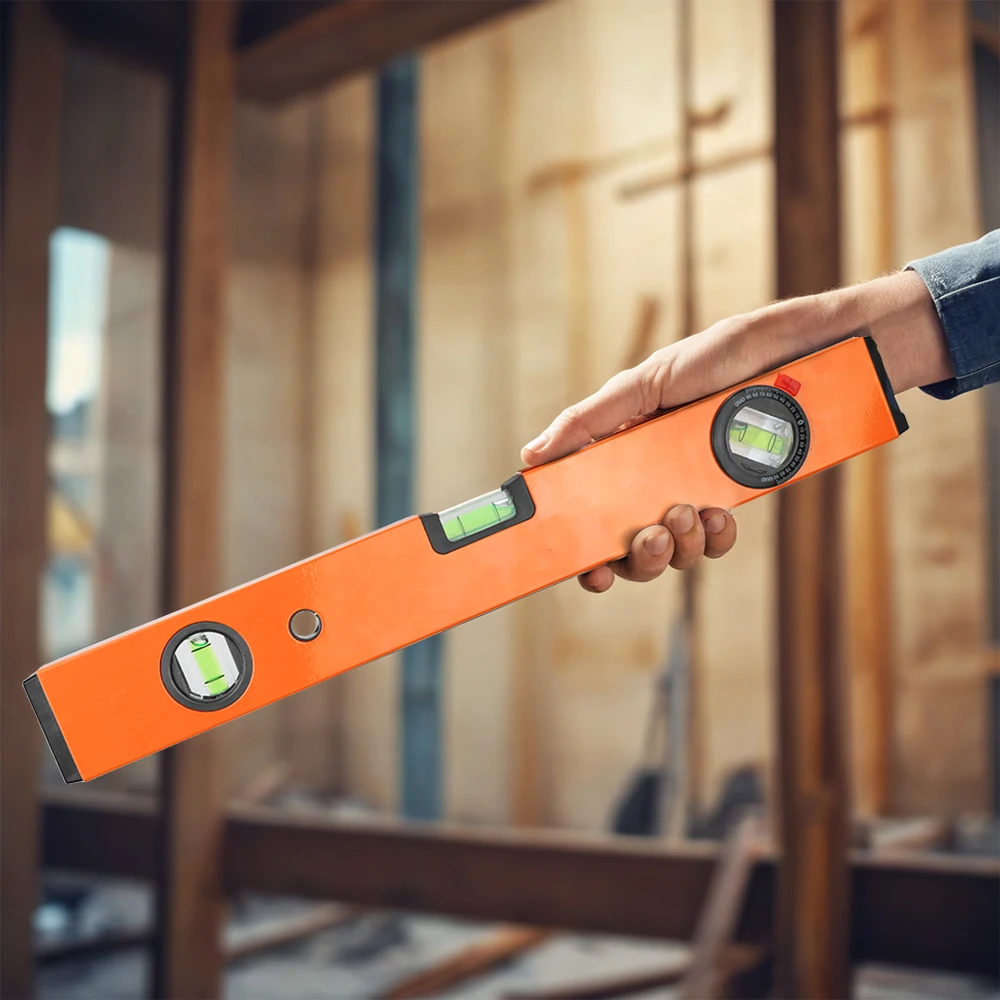 Magnetic Box Level Torpedo Level 3 Different Bubbles Measuring Shock Resistant Adjustable Vials Torpedo Spirit Level Tool