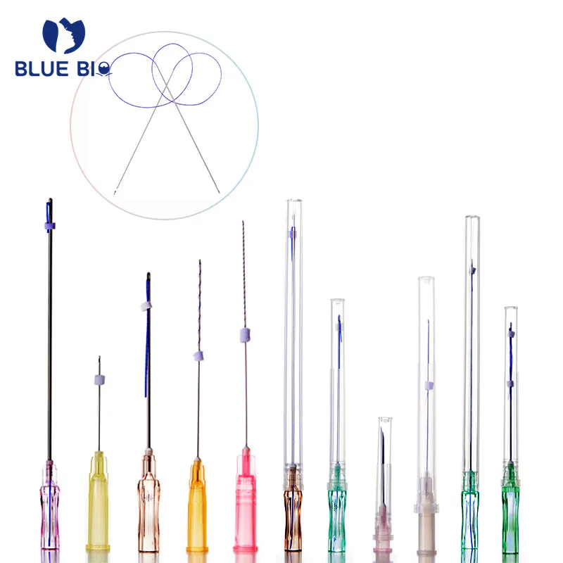 medical sutures hilos pdo 4d blunt needles 19g lift thread nose lift cartilage buttocks filling