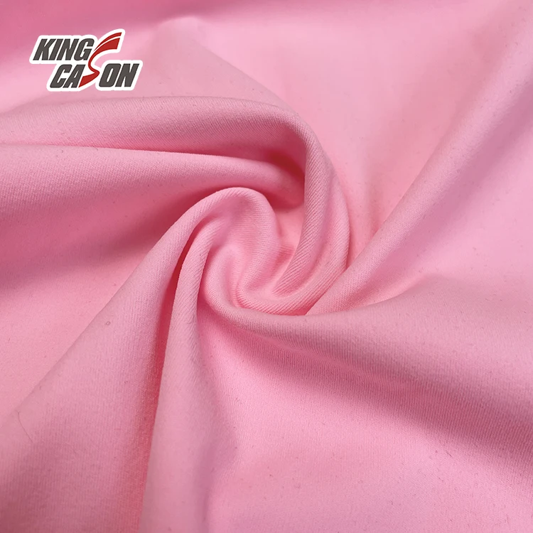Kingcason Single Jersey Cotton Gauze Fleece Soft Mesh Terry Cloth Hoodie Shirt Micro Suede T Shirts Quilted Velvet Fabric