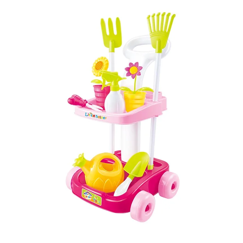toy kids  tools kitchen tools garden tool kids play set box toys  set raise  flowers