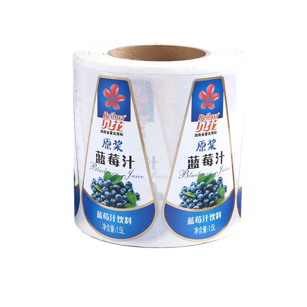 Custom Clear Transparent Vinyl Label Sticker for Beverage Water Juice Cosmetic Bottles-Premium Packaging Labels