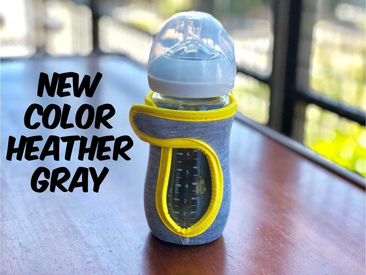 8 oz Bottle Cover Non-Slip Grip Eco-Friendly Neoprene Baby Bottle Cover